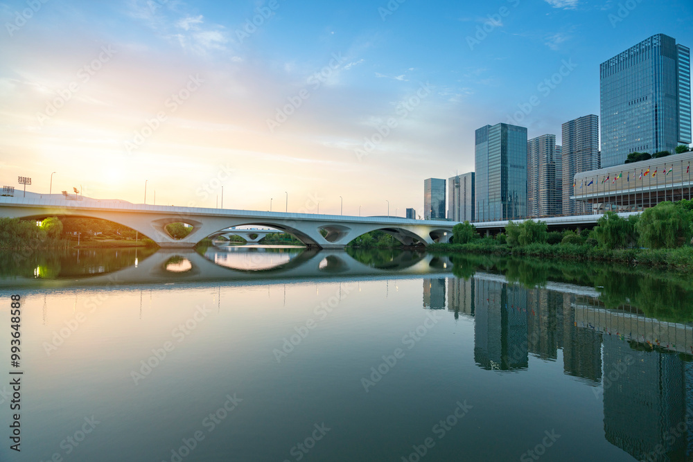 Olympic Sports Center Square and Skyscraper, Hangzhou, China Olympic Sports Center Square and Skyscraper, Hangzhou, China