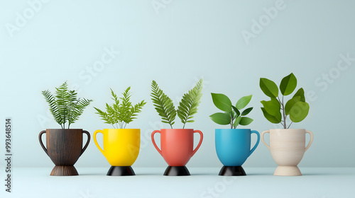 Wallpaper Mural Customer service accolades displayed as trophies and awards. Torontodigital.ca