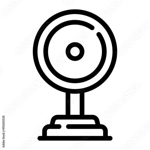 webcam line icon