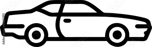 car challenger car, icon outline