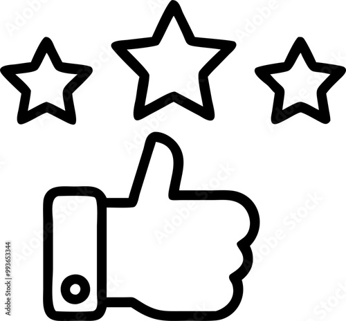 recommandation icon, icon outline photo
