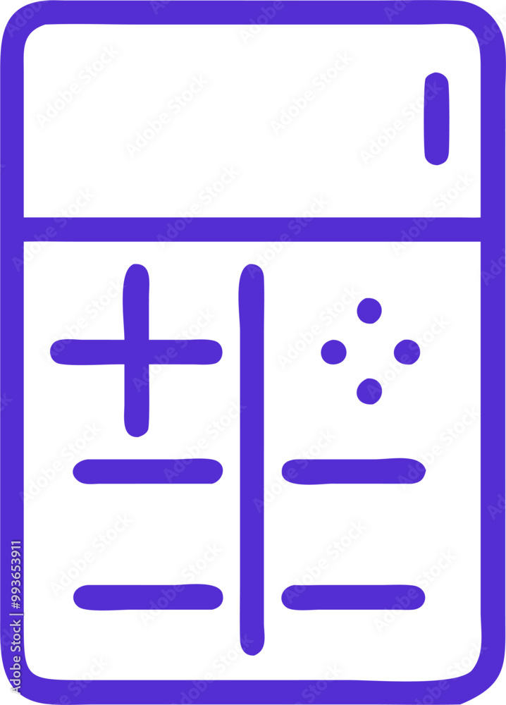 Obraz premium margin calculator, icon outline