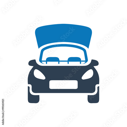 Front view of a compact car icon, Sedan car icon, Side view of a pickup truck icon, Sedan car icon