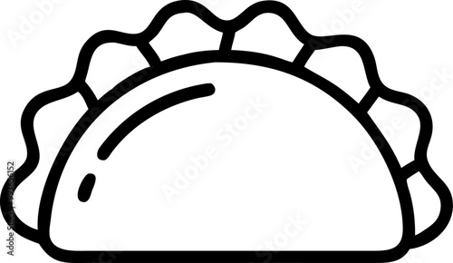 empanadas, icon outline