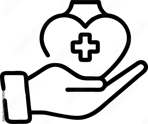 health, icon outline