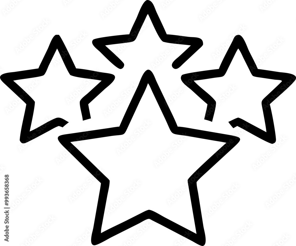 stars of quality icon for the site, icon outline stars of quality icon for the site, icon outline