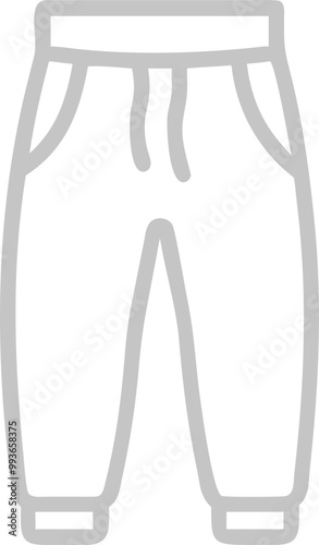 sweatpants, icon outline