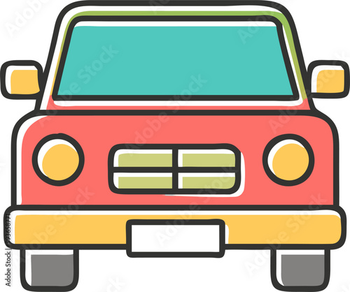 car, icon offset fill