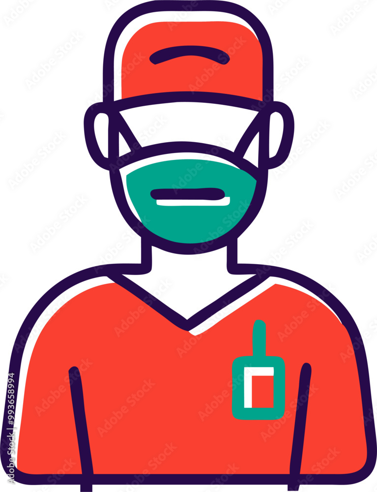 surgeon, icon offset fill surgeon, icon offset fill