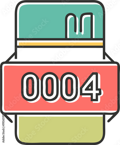 saddab 004 as logo, icon offset fill