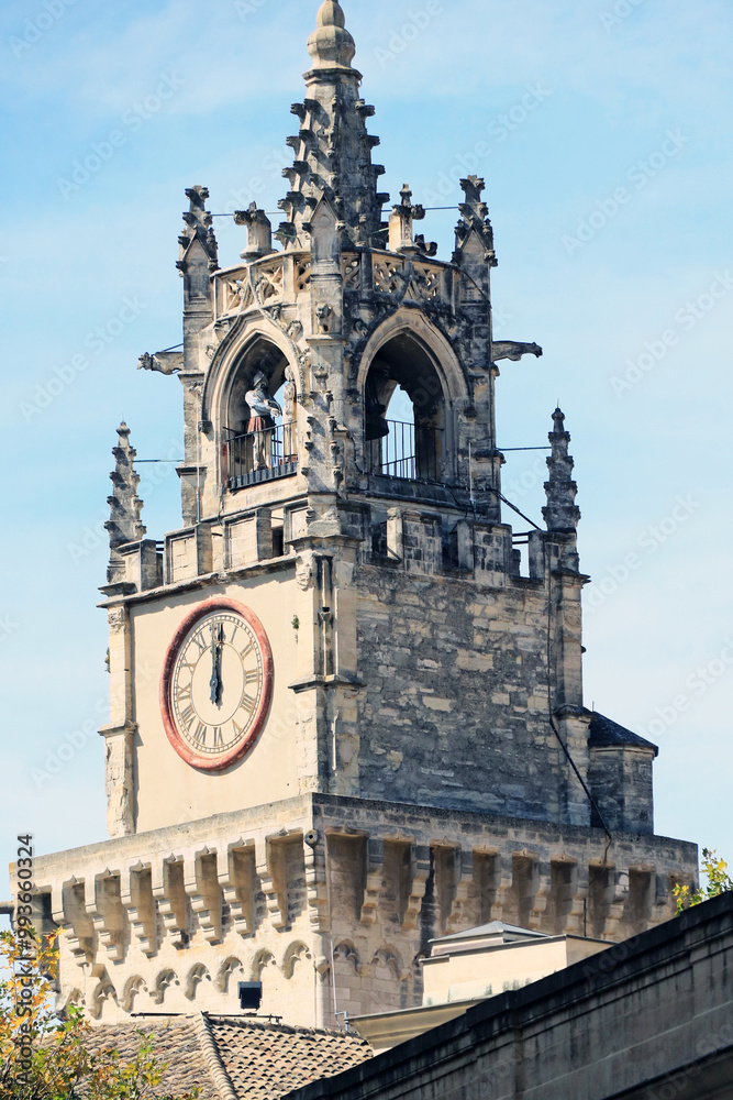 Obraz premium Clock tower in Avignon France