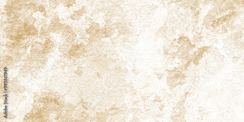 water stain on white concrete wall. old paper texture design and Light brown concrete background texture wallpaper dark brown watercolor grunge background hand-drawn with cloudy strokes of brushes,