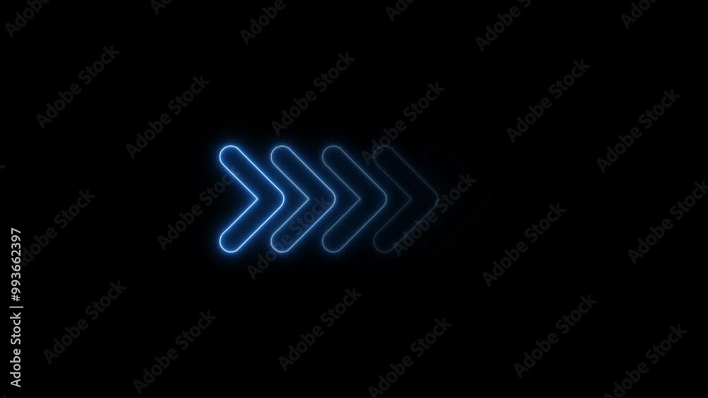 Glowing neon arrow loading icon Glowing neon arrow loading icon