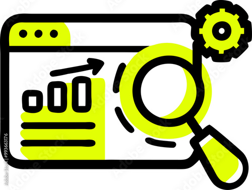 seo keywords strategy, icon doodle fill
