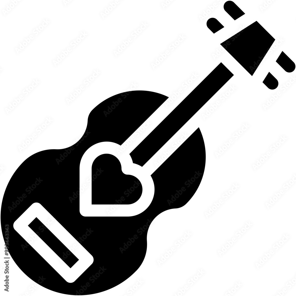 Vector Icon Guitar, Music And Multimedia, Acoustic Guitar, Musical Instrument, Orchestra Vector Icon Guitar, Music And Multimedia, Acoustic Guitar, Musical Instrument, Orchestra
