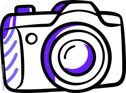 photocamera, icon doodle fill