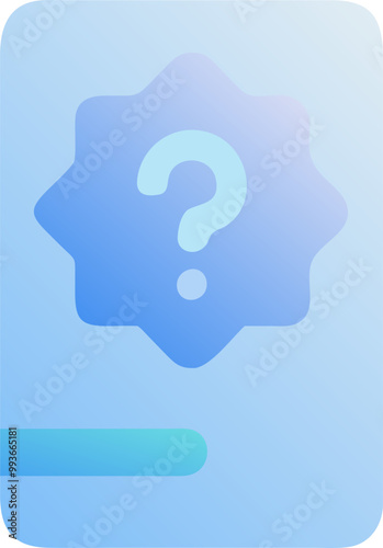 islamic quiz without text, icon colored shapes gradient