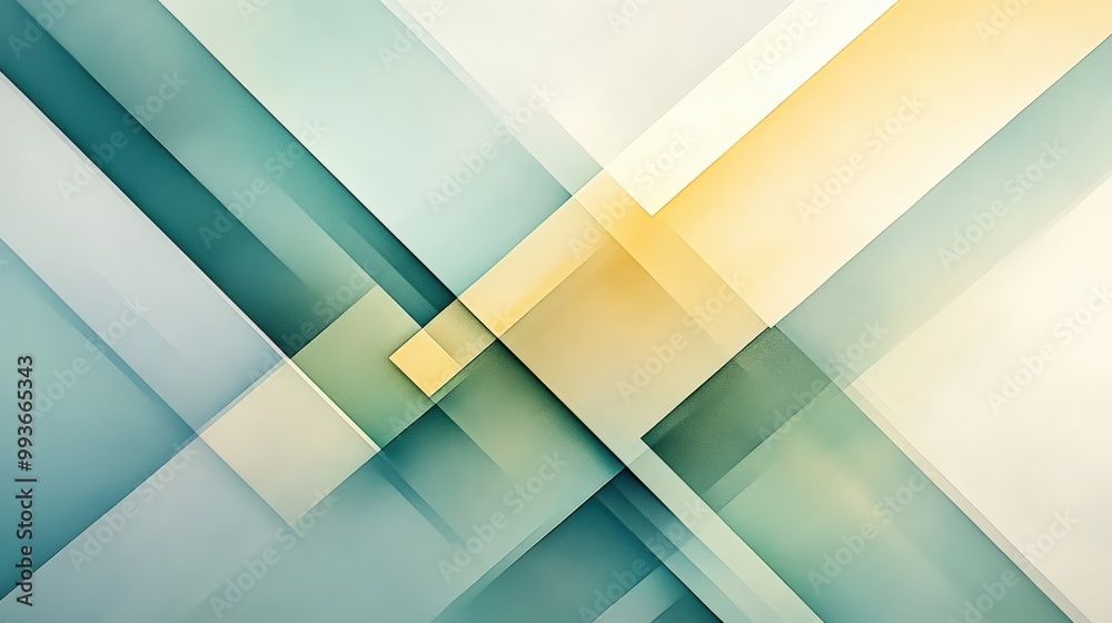 Light green and yellow geometric shapes forming a sharp and minimalistic Light green and yellow geometric shapes forming a sharp and minimalistic
