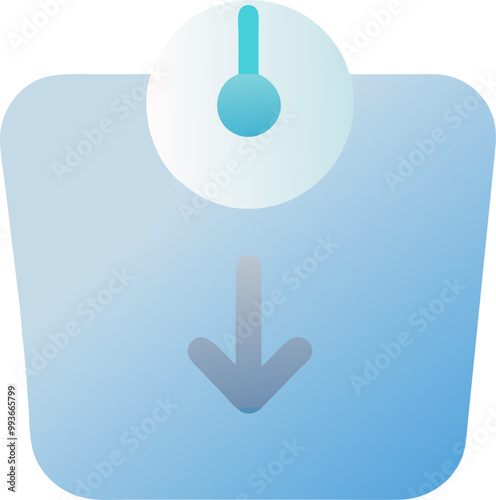 weight loss, icon colored shapes gradient