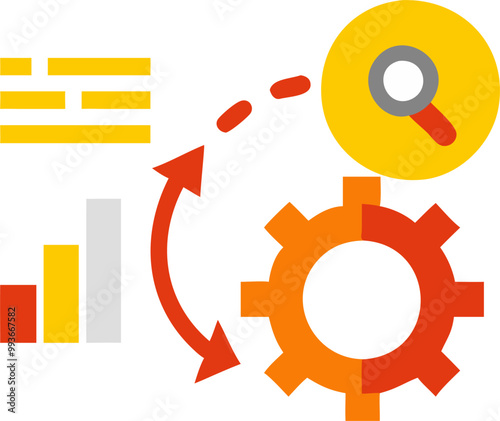 transform qualitative to quantitative, icon colored shapes