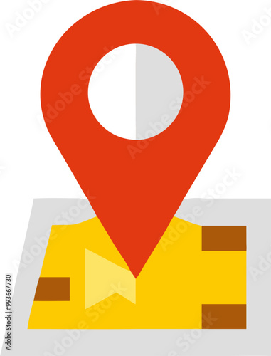 address icon, icon colored shapes