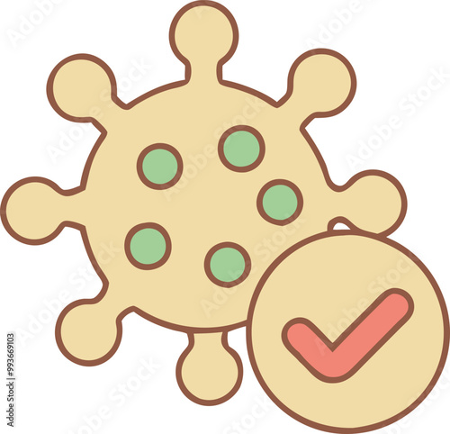 outbreak confirm, icon colored outline