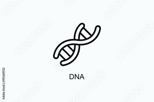 Dna Vector Icon Or Logo Illustration