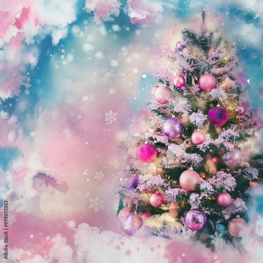 custom made wallpaper toronto digitalPastel Watercolor Christmas Tree Background, Watercolor Christmas Tree Background, Pastel Christmas Tree Background.