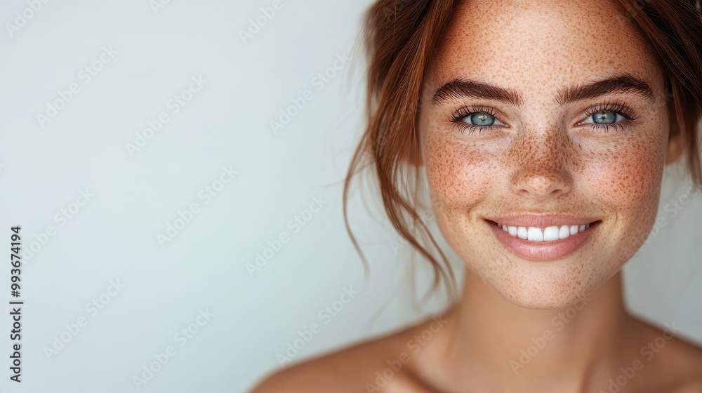 A freckled woman with sparkling eyes and a radiant smile poses gracefully, exuding warmth and natural style. Her simple, unaffected charm is beautifully captured. A freckled woman with sparkling eyes and a radiant smile poses gracefully, exuding warmth and natural style. Her simple, unaffected charm is beautifully captured.