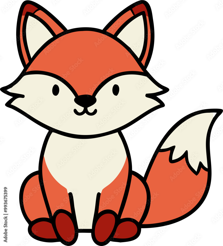 little fox sit, icon