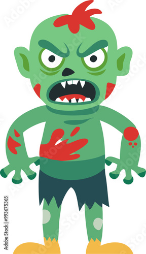 angry monster zombi, icon