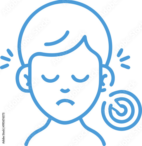 otitis problem, icon