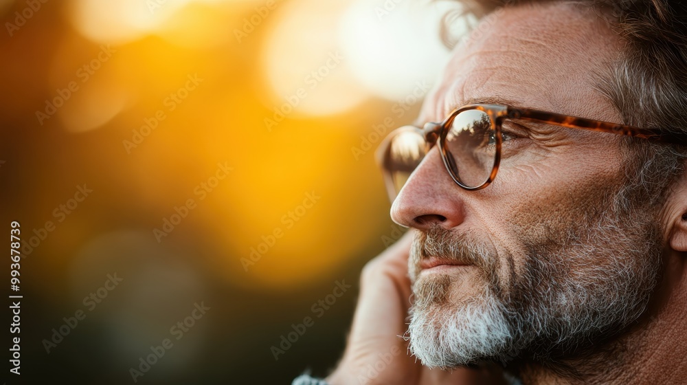 A person talking on their phone while the background is beautifully blurred, capturing warm sunset colors and highlighting a moment of connection and communication. A person talking on their phone while the background is beautifully blurred, capturing warm sunset colors and highlighting a moment of connection and communication.