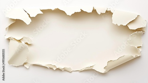 Torn paper background with jagged edges and rich textures