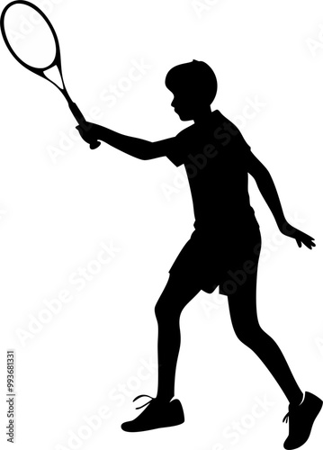 kid tennis player, icon