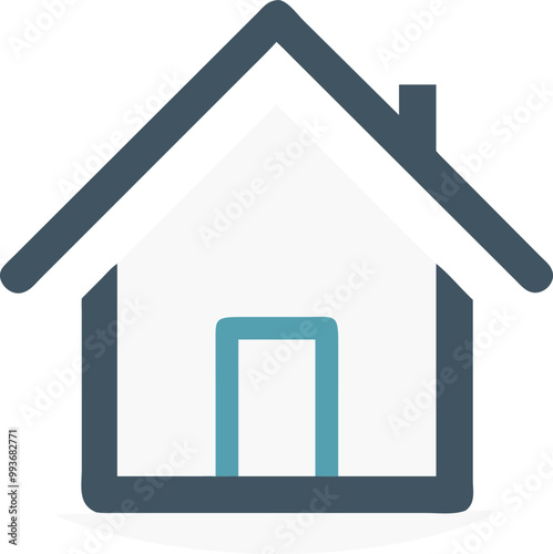 map house i con on white background, icon