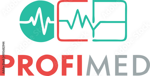 logo for a medical center called profi med, icon