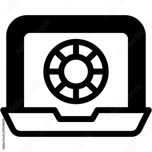 Vector Icon Online Casino, Online Poker, Online Betting, Online Casino, Gambling, Gaming, Casino, Poker