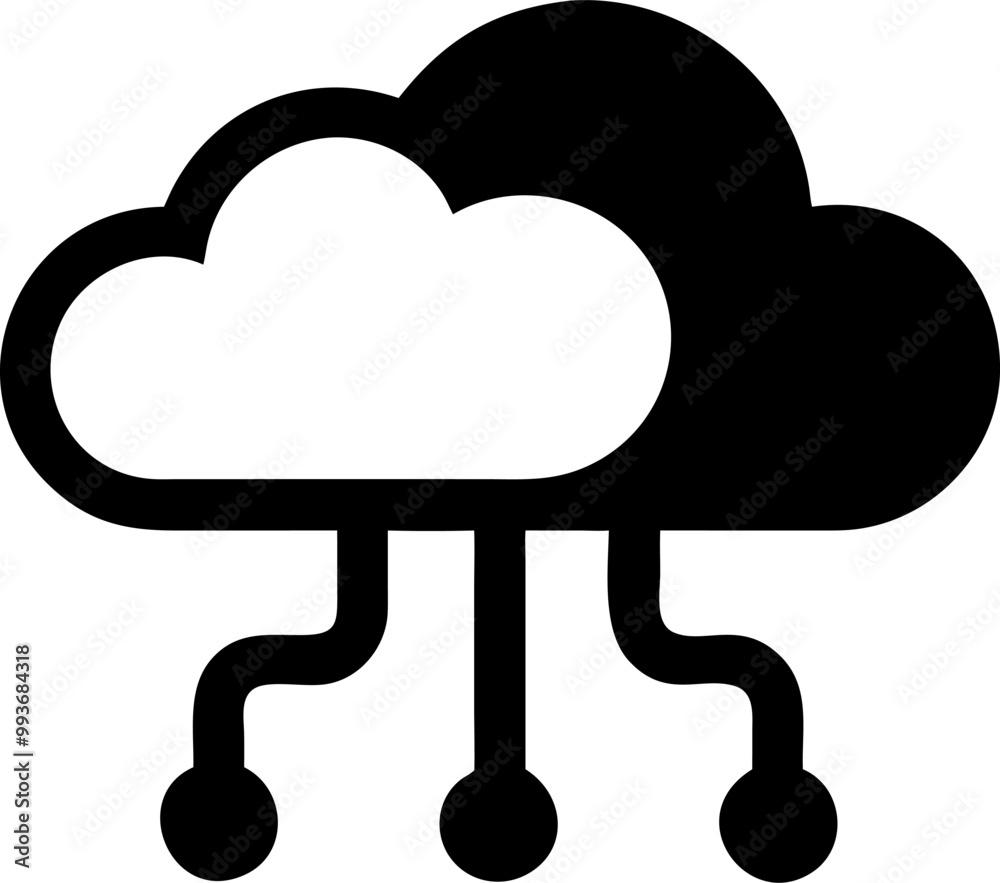 ai in the cloud, icon ai in the cloud, icon