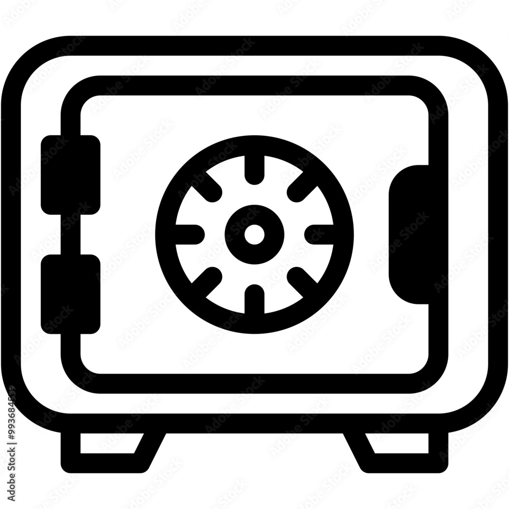 Vector Icon Safe Box, Savings, Strongbox, Room, Security, Lock, Money, Security System Vector Icon Safe Box, Savings, Strongbox, Room, Security, Lock, Money, Security System