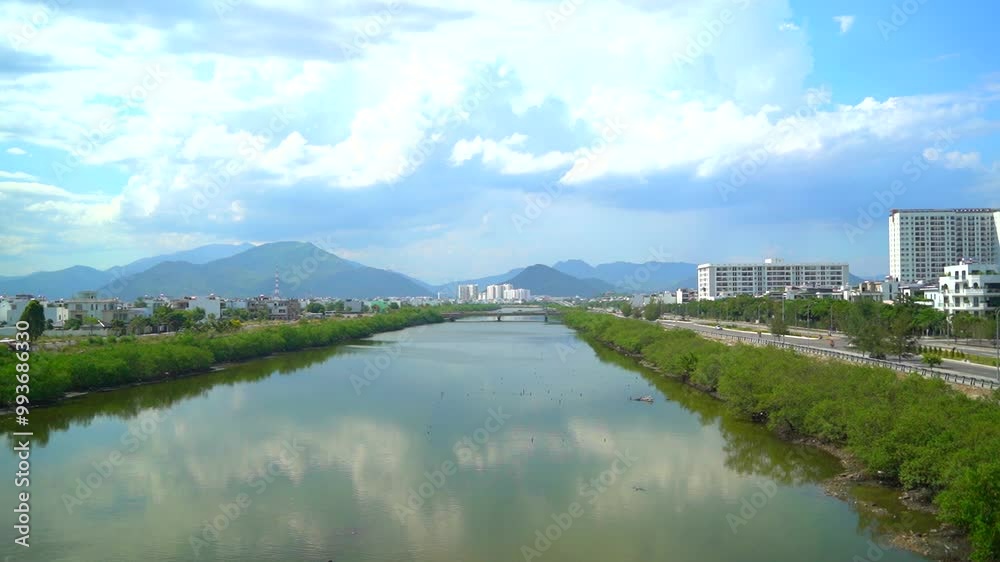 The city reservoir.
An artificial river in Nha Trang in Vietnam. The city reservoir.
An artificial river in Nha Trang in Vietnam.