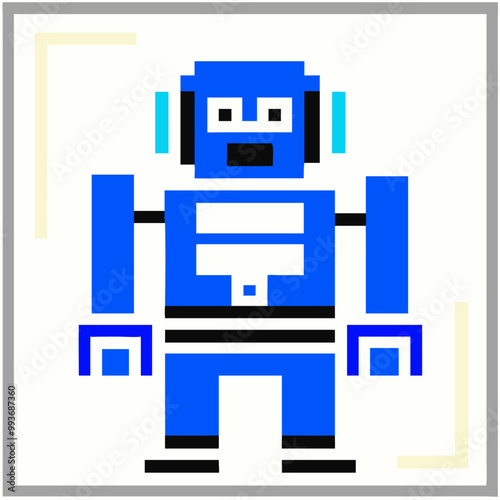 stronger in retro art, icon
