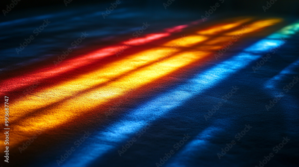 vibrant display of light rays passing through a prism, creating a mesmerizing spectrum of colors. The abstract composition symbolizes clarity, transformation, and the interconnectedness of energy and vibrant display of light rays passing through a prism, creating a mesmerizing spectrum of colors. The abstract composition symbolizes clarity, transformation, and the interconnectedness of energy and
