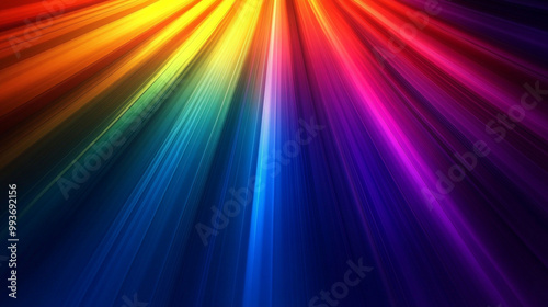 vibrant display of light rays passing through a prism, creating a mesmerizing spectrum of colors. The abstract composition symbolizes clarity, transformation, and the interconnectedness of energy and 