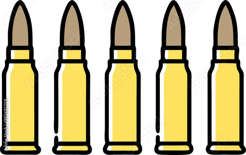 many bullets, icon