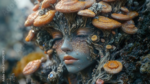 Enchanted Forest Woman: A Surreal Portrait of Nature and Beauty