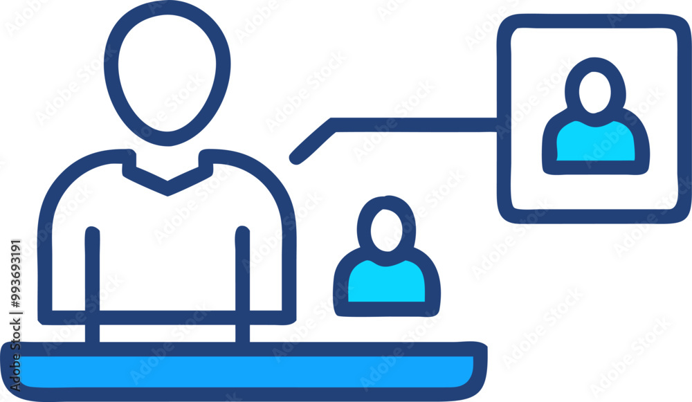 employee self-service, icon employee self-service, icon