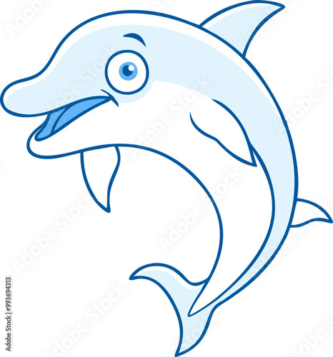 suprised dolphine, icon