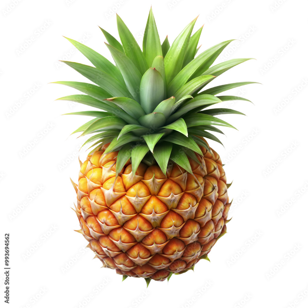 Fototapeta premium a pineapple cute 3d illustration icon