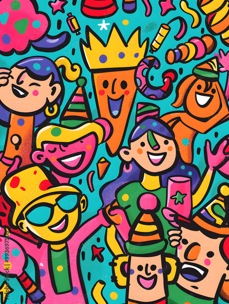 New Year and Christmas graphic advertising background